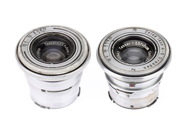 Lot 596 - A Pair of Collapsible Lenses, Contax Mount