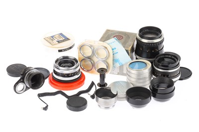 Lot 609 - A Selection of 35mm Camera Lenses and Accessories