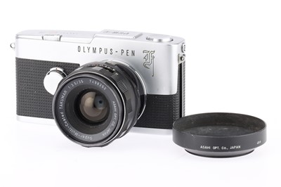 Lot 348 - An Olympus PEN-F 35mm SLR Half-Frame Camera