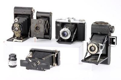 Lot 377 - A Selection of Medium Format Folding Cameras