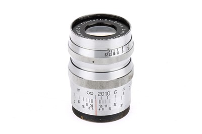 Lot 792 - A Carl Zeiss Jena Triotar f/4 8.5cm (85mm) Rangefinder Lens