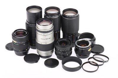 Lot 832 - A Selection of Pentax Zoom Lenses