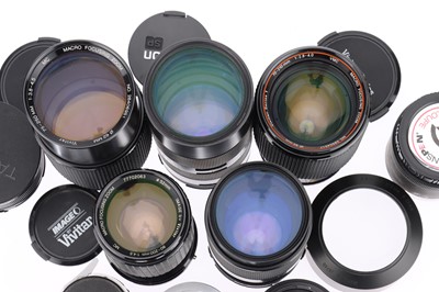 Lot 836 - A Selection of Long Zoom 35mm SLR Lenses