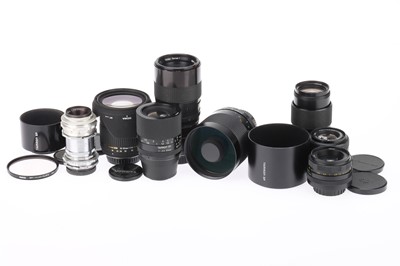 Lot 839 - A Selection of 35mm SLR Prime Lenses