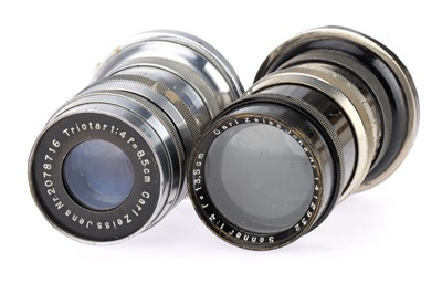 Lot 844 - Two Carl Zeiss Jena Rangefinder Camera Lenses