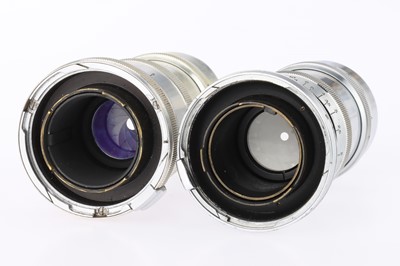 Lot 850 - Two Carl Zeiss Sonnar f/4 135mm Rangefinder Camera Lenses