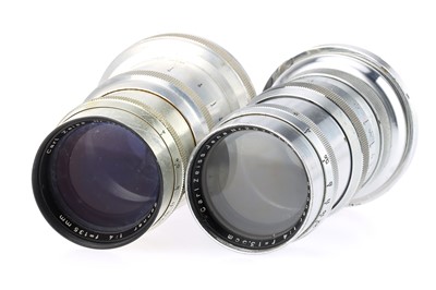 Lot 850 - Two Carl Zeiss Sonnar f/4 135mm Rangefinder Camera Lenses