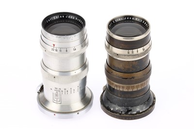 Lot 851 - Two Carl Zeiss Jena Sonnar f/4 135mm Rangefinder Lenses