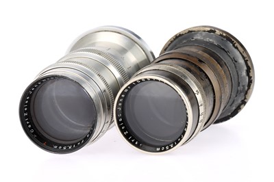 Lot 851 - Two Carl Zeiss Jena Sonnar f/4 135mm Rangefinder Lenses