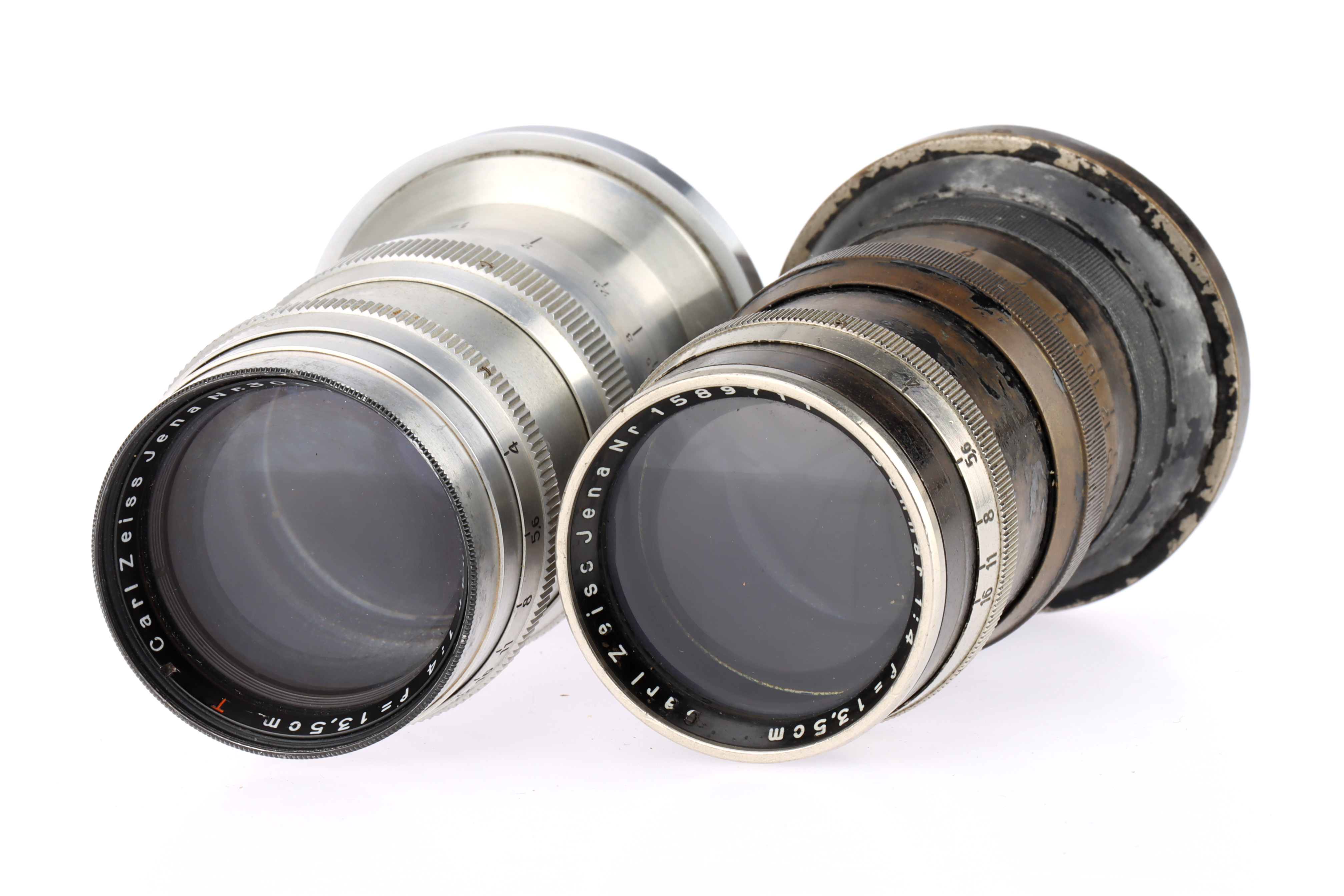 Objectif Carl Zeiss Sonnar 135mm F/4 Nickel - Monture Contax - Occasion Bel état