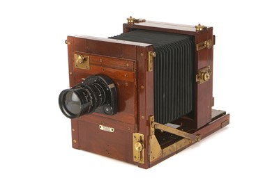 Lot 234 - A Gandolfi Quarter Plate Mahogany Tailboard Camera