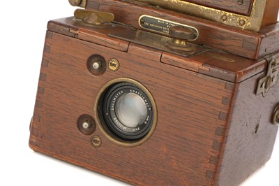 Lot 236 - A Houghton Ensign Roll Film Reflex Tropical 3¼x4¼'' Camera