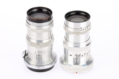 Lot 754 - A Pair of Sonnar Telephoto Camera Lenses