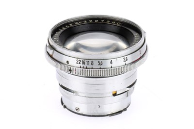 Lot 772 - A Carl Zeiss Jena Sonnar f/2 5cm Camera Lens