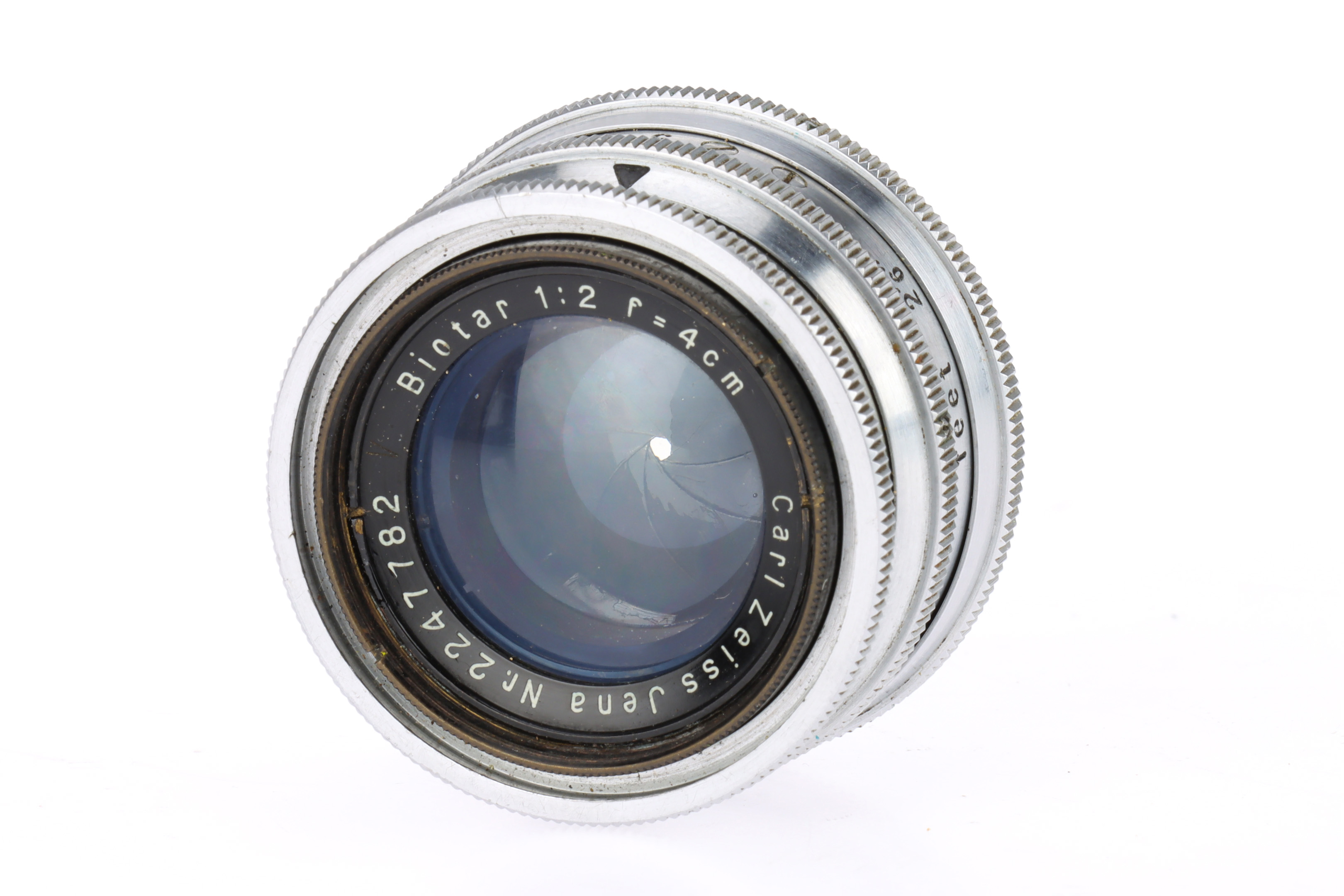 Lot 773 - A Carl Zeiss Jena Biotar f/2 4cm Camera Lens