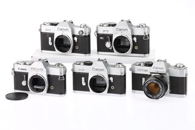 Lot 323 - A Selection of Canon 35mm SLR Camera Bodies