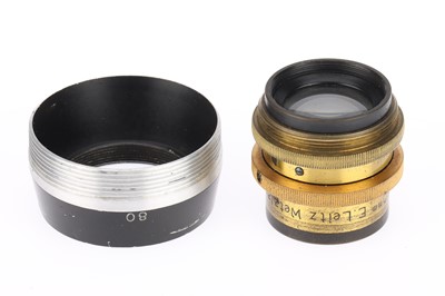 Lot 807 - A Leitz Summar f/4.5 80mm Brass Camera Lens