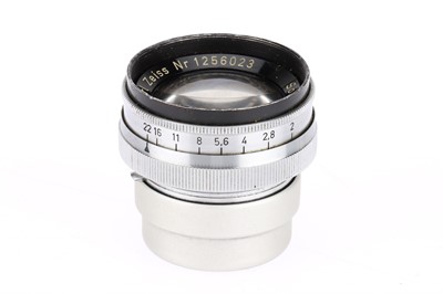 Lot 811 - A Carl Zeiss Jena Sonnar f/2 5cm Camera Lens