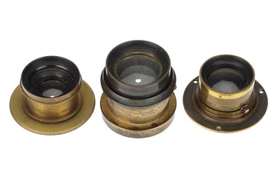 Lot 683 - A Selection of Ross Brass Lenses