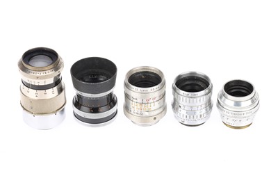 Lot 704 - A Selection of 16mm Cine Lenses