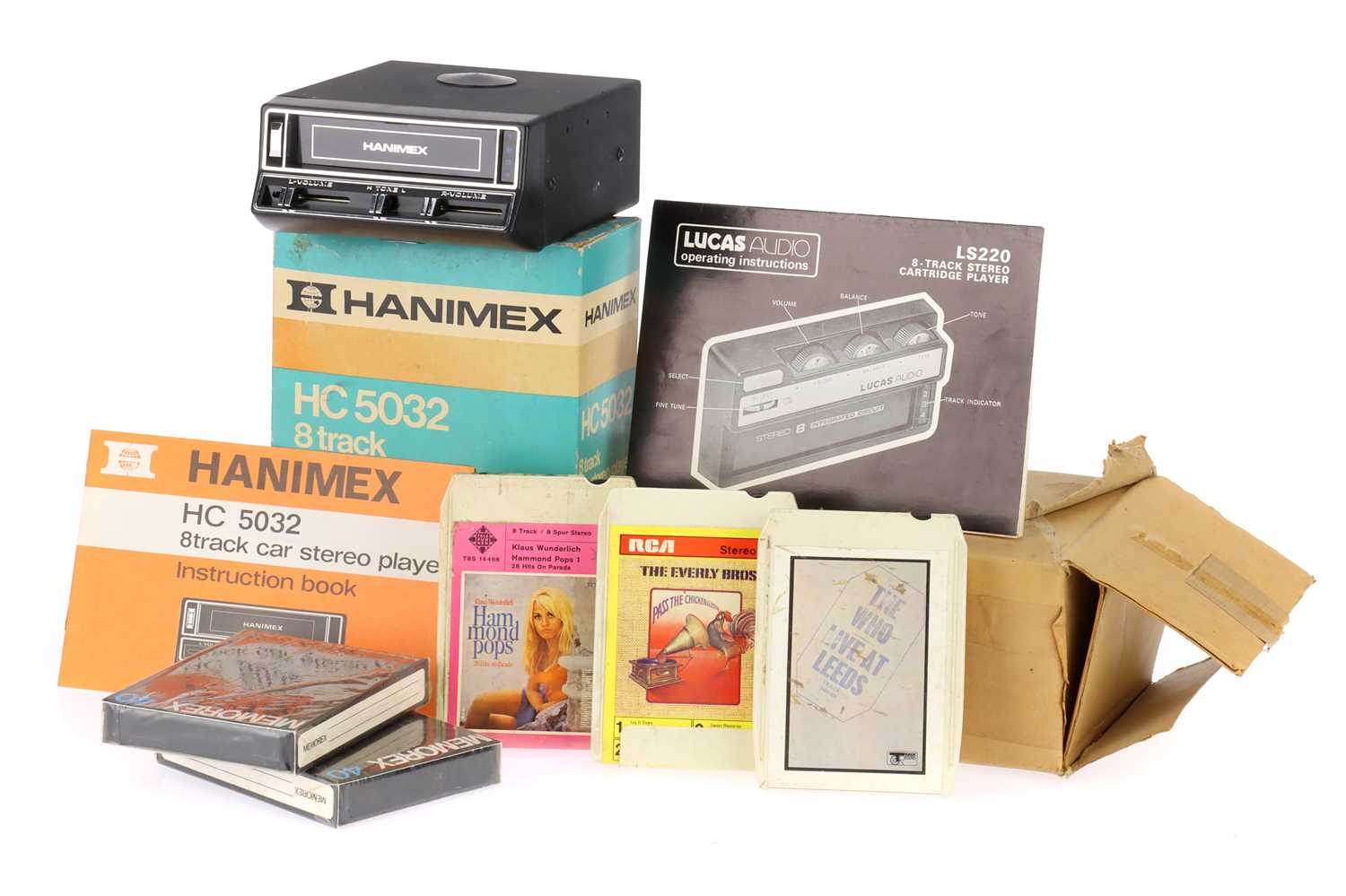 Lot 1392 A Selection Of 8 Track Car Stereos Tapes Lot 1392 a selection of 8 track car stereos tapes