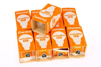 Lot 1037 - 9 Osram Extralite 150 Light Bulbs