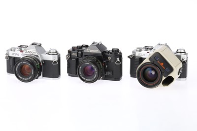 Lot 328 - A Group of Canon A-series 35mm SLR Cameras