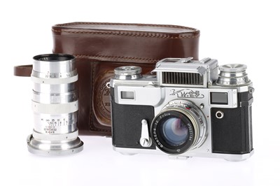 Lot 163 - A Kiev IIIa Rangefinder Camera Outfit