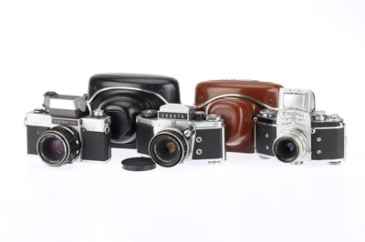 Lot 157 - A Group of Exakta 35mm SLR Cameras