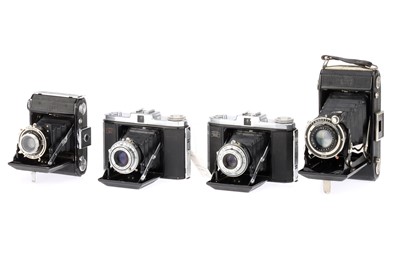 Lot 400 - A Selection of Zeiss Ikon Nettar Folding Roll Film Cameras