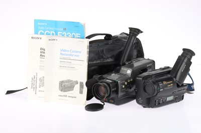 Lot 866 - Three Sony Video Camcorders