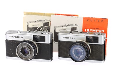 Lot 158 - A Pair of Olympus Trip 35 Cameras