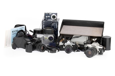 Lot 491 - A Group of 35mm SLR and Other Cameras