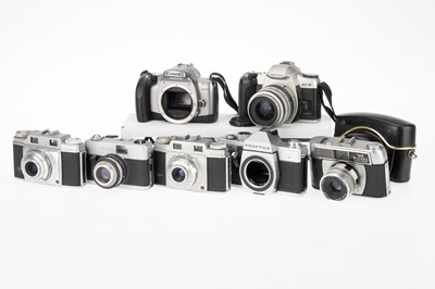 Lot 154 - A Selection of Various 35mm Film Cameras