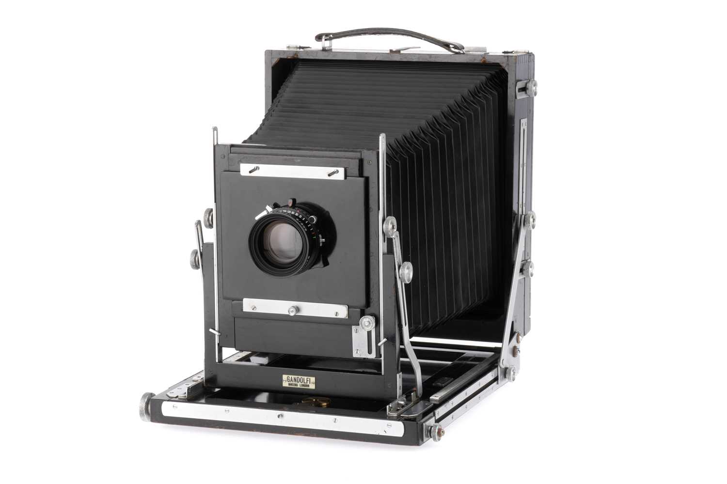 Lot 271 - A Gandolfi 8x10" Mahogany & Brass Field Camera