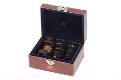 Lot 1108 - Cased Set of Carl Zeiss Microscope Microphotography Lenses