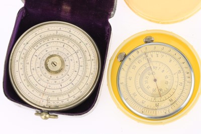 Lot 1136 - 2 Unusual Circular Calculators