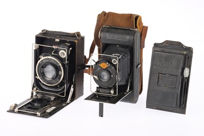 Lot 408 - A Zeiss Ikon Trona and an Agfa Standard Folding Cameras