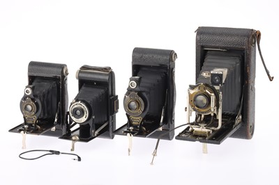 Lot 406 - A Group of Four Early Kodak Folding Cameras