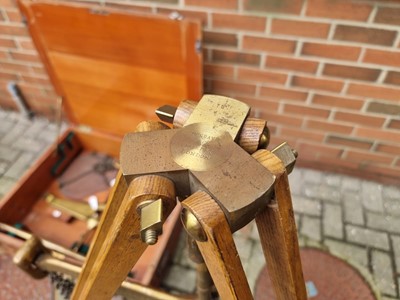 Lot 1148 - A Large 56lb Inspectors Beam Scale & Tripod