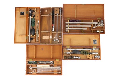 Lot 1077 - Collection of 5 Cased Sigmoidoscopes