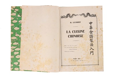 Lot 1212 - La Cuisine Chinoise, LECOURT, Henri. 1925