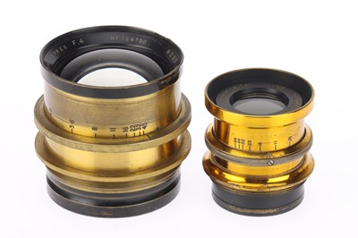 Lot 618 - A Pair of Brass Lenses