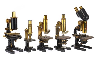 Lot 1090 - A Collection of 5 Various Carl Zeiss Microscopes