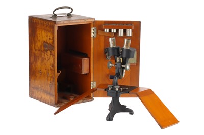 Lot 670 - Greenough's Binocular Microscope, British Natural History Museum Zoology Dept.