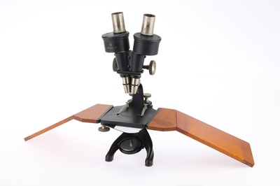 Lot 399 - Greenough's Binocular Microscope, British Natural History Museum Zoology Dept.