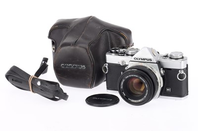 Lot 190 - An Olympus OM1 MD 35mm SLR Camera