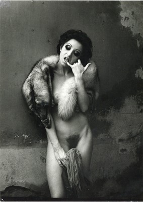 Lot 301 - JAN SAUDEK, Two Nude Portraits with Fur Stole