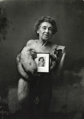 Lot 301 - JAN SAUDEK, Two Nude Portraits with Fur Stole
