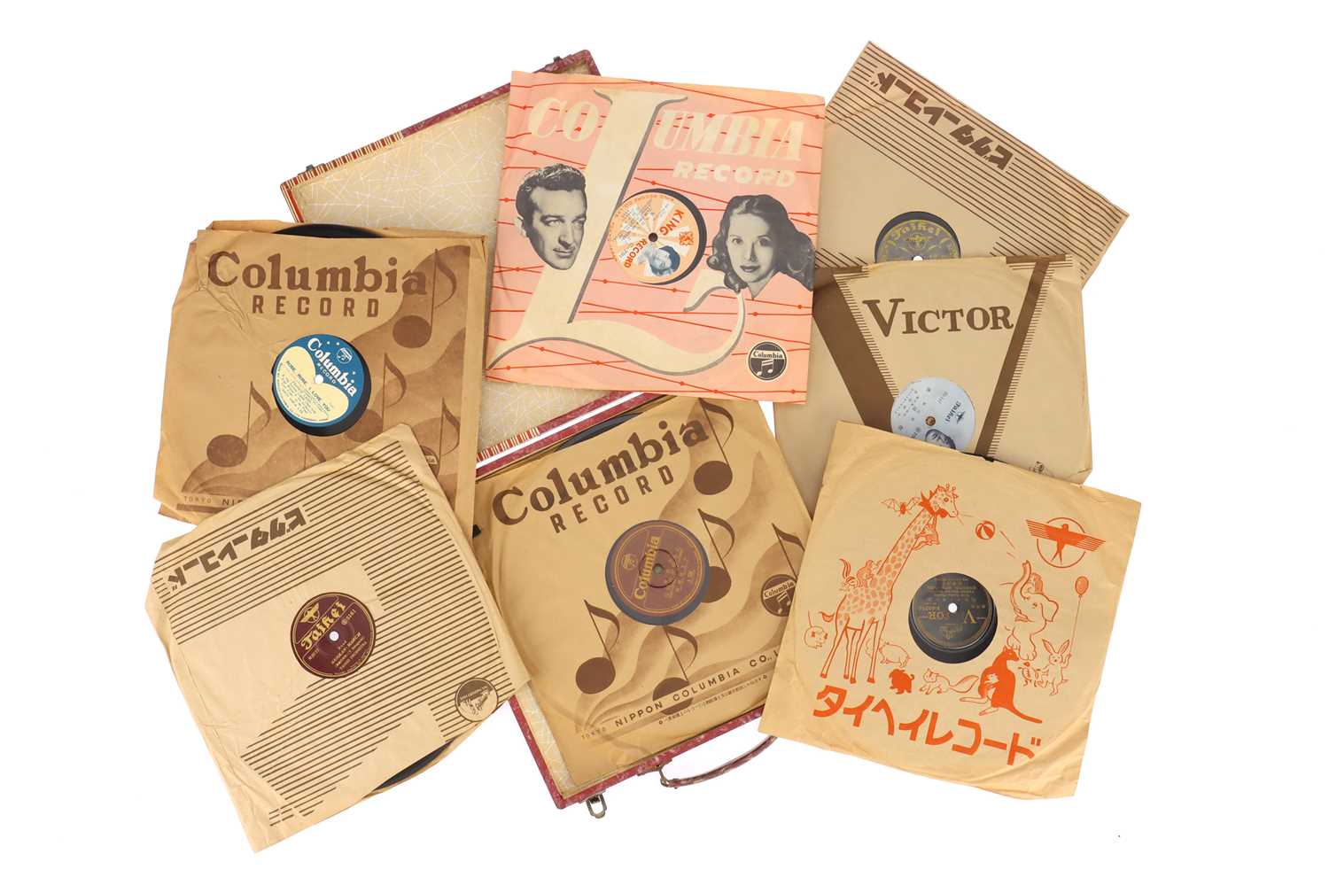 Lot 1330 - A Case of Japanese Manufactured 1950s Shellac Records